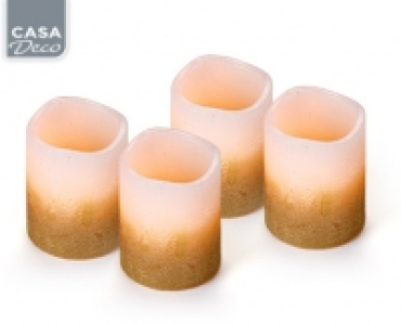 CASA Deco LED-Echtwachskerzen-Set