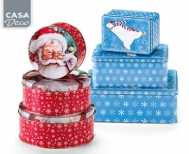 CASA Deco Weihnachtsdosen-Set, 3-teilig 3.99 €