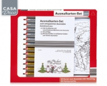 CASA Deco Ausmalkarten-Set