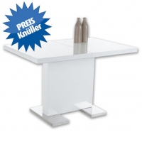 Roller  Tisch IRIS - weiß Hochglanz - ausziehbar - 120x80 cm