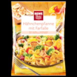 REWE Beste Wahl H&auml;hnchen Farfalle, Rindfleisch oder Wildlachspfanne