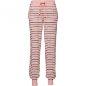 Schiesser Damen Jerseyhose, lang, geringelt