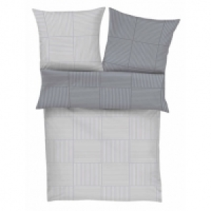 Bugatti Satin-Bettw&auml;sche 135x200 cm, grau