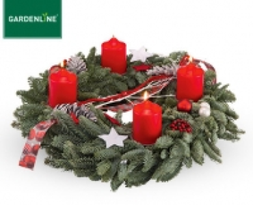 Aldi Süd  GARDENLINE®Adventskranz oder -gesteck, groß