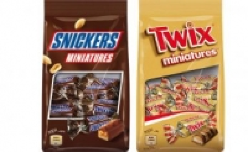 Twix, Snickers, Bounty oder Mars Miniatures 1.19&nbsp;&euro;