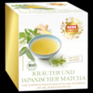 REWE Feine Welt Kr&auml;uter und Japanischer Matcha Tee
