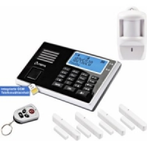 Funk-Alarmanlagenset 9061 mit GSM, Bewegungsmelder und 5-teiligem Zube