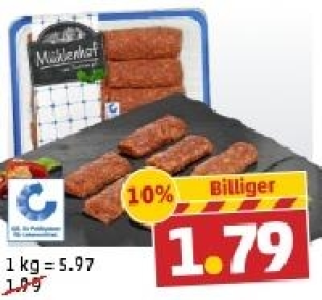 M&Uuml;HLENHOF Frische Cevapcici 1.79&nbsp;&euro;
