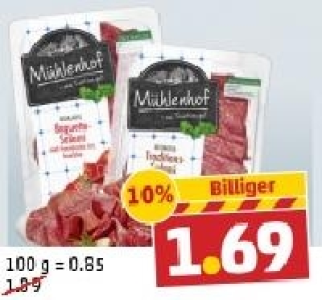 M&Uuml;HLENHOF Traditions- oder Baguettesalami