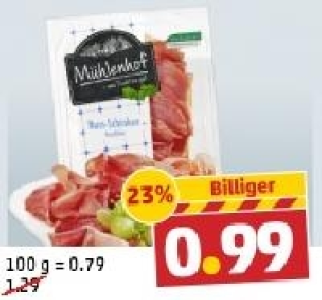 M&Uuml;HLENHOF Nuss-Schinken 0.99&nbsp;&euro;