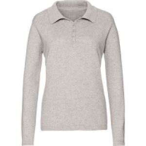 Adagio Damen Seide-Cashmere Pullover, Polokragen