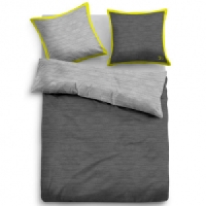 Tom Tailor Renforc&eacute;-Bettw&auml;sche Uni, grau/gelb