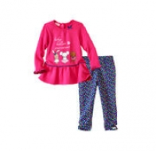 Baby-Mädchen-Set mit Rüschen, 2-teilig 6.39 €
