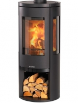 Kaminofen Glasgow, Stahl, schwarz, 6 kW, Dauerbrand
