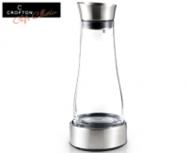 CROFTON&reg; Chefs Collection Hochwertige Glaskaraffe mit K&uuml;hlstation