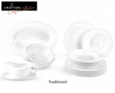 CROFTON® Chefs Collection Tafelservice Classic Bone China, 17-tlg. 49.99 €