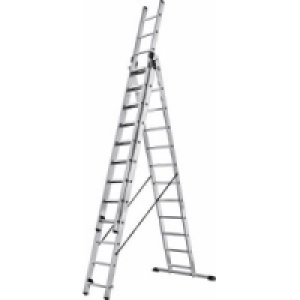 Alu-Leiter Profistep 3 x 12 Stufen