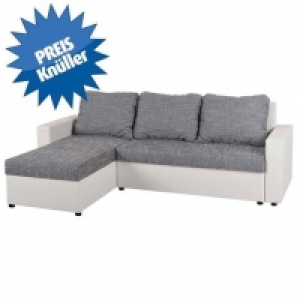 Ecksofa - weiß-grau - Liegefunktion 239.99 €