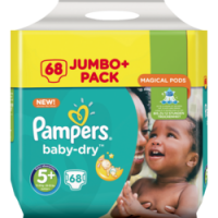 Rossmann Pampers Baby Dry Windeln Baby Dry Jumbo Plus Pack, Größe 5+ Junior Plus