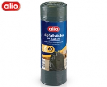alio 25 Abfallsäcke mit Zugband, 60 l