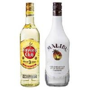 Havana Club Rum 3 Jahre oder Malibu 10.99 €