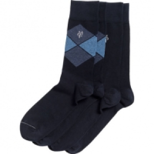 Marc OPolo Herren Socken Argyle dunkelblau