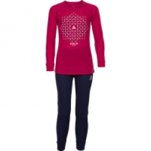 Odlo Mädchen Funktionswäsche-Set Warm Print
