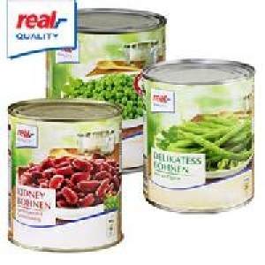 Kidney Bohnen, Erbsen, extra fein oder Delikatess-Bohnen 0.99&nbsp;&euro;