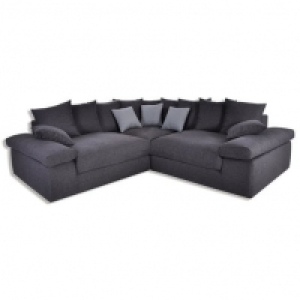 Roller  Ecksofa - grau - inklusive Kissen