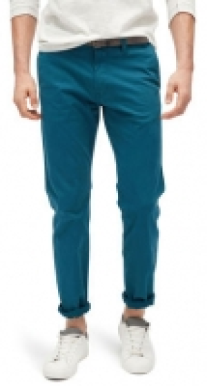 TOM TAILOR Travis Regular Chino mit Gürtel, moes blue