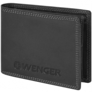 Wenger Herren-Geldbörse Querformat Leder 12,5 cm mit Klappfach und Rei