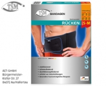 TSM&reg;Bandagen R&uuml;cken