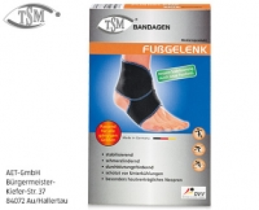 TSM&reg;Bandagen Hand-, Fu&szlig;gelenk oder Nacken