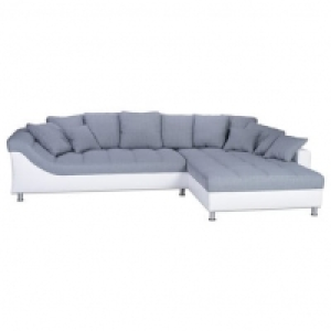 Eckgarnitur - weiß-grau - Recamiere rechts 756.26 €