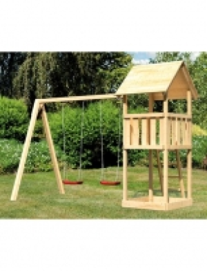 Spielturm Rosie, BxTxH: 218,5x390,5x291 cm, mit Schaukel