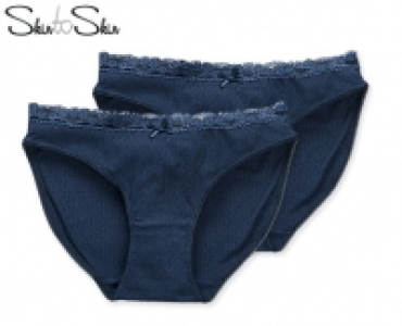 Skin to Skin Minislips oder Hipster, Ajour, 2 Stück