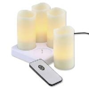 LED-Echtwachskerzen-Set