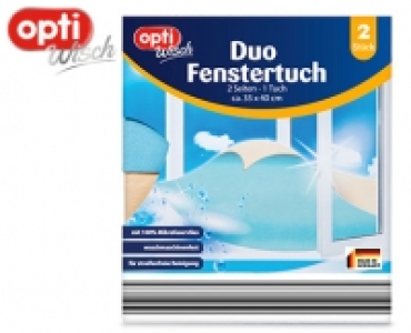 optiWisch Duo-Fenster&shy;tuch, 2 St&uuml;ck