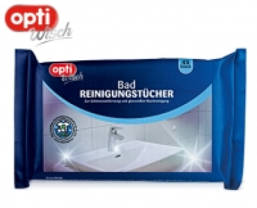 optiWisch Feuchte Bad- oder WC-Reinigungs&shy;t&uuml;cher