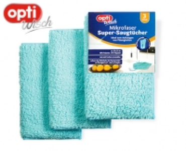 Aldi Süd  optiWisch 3 Mikrofaser Super-Saugtücher