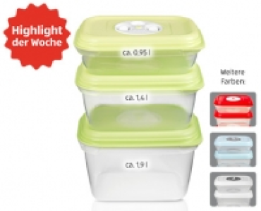 CROFTON®Gefrierdosen mit Ventil, 3er-Set