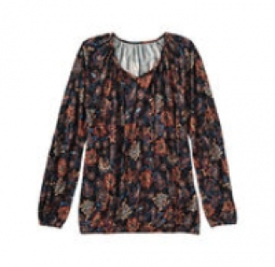 Damen-Shirt mit modernem Blumenmuster 9.99 €