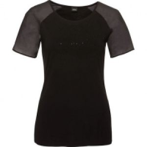S.Oliver Black Label Damen T-Shirt mit Strasssteinen