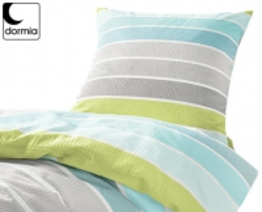 dormia Seersucker-Bettw&auml;sche aus Bio-Baumwolle, Komfortgr&ouml;&szlig;e