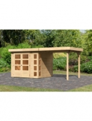 Gartenhaus »Tunis 3«, Gesamtmaß (BxT): 491x238 cm, mit Anbaudach