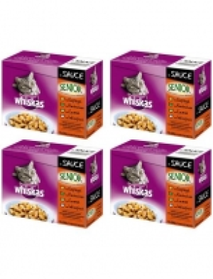 Set: Katzennassfutter &raquo;Senior in Sauce&laquo;, 4 Pakete mit je 12 Beuteln &aacute;
