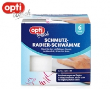 optiWisch Schmutz-Radier-Schwämme, 6 Stück