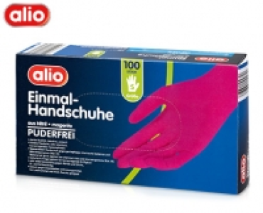 Aldi Süd  alio Einmalhandschuhe, 100 Stück