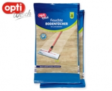 optiWisch Feuchte Bodentücher, 2 x 15 Stück