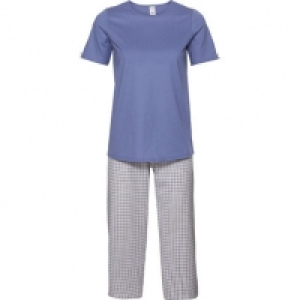 Calida Damen Pyjama, 3/4 Hose + T-Shirt